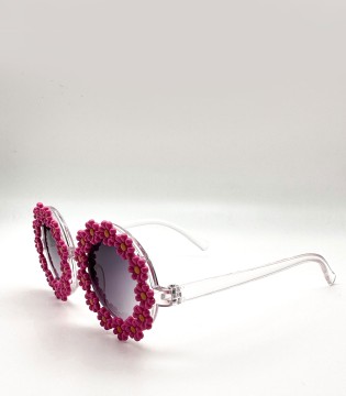 Γυαλιά παιδικά κοκκάλινα Hana Fuchsia 2