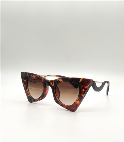 Γυαλιά κοκκάλινα Peggy Tartarooga καφέ φακό