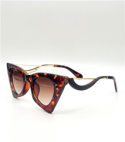 Γυαλιά κοκκάλινα Peggy Tartarooga καφέ φακό