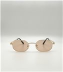 Γυαλιά μεταλλικά Mylah Beige