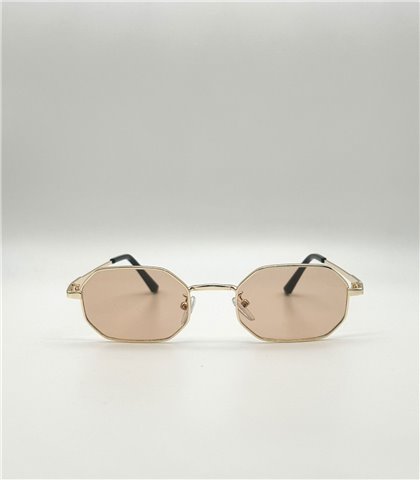 Γυαλιά μεταλλικά Mylah Beige