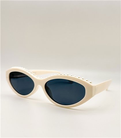 Γυαλιά κοκκάλινα με πέρλες Cammy Beige